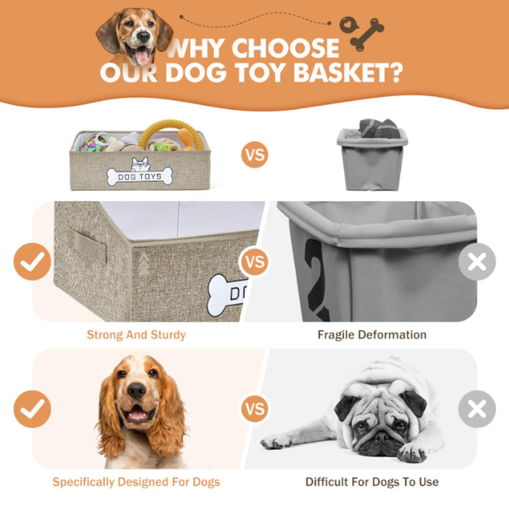 Low front design makes toys easy to spot and grab.