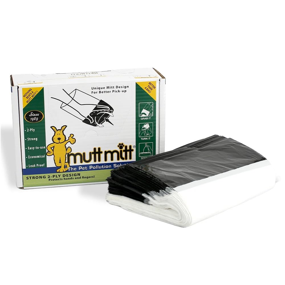 Mutt Mitt 2-Ply bags in a wall box for quick, clean pickups.