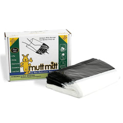 Mutt Mitt 2-Ply bags in a wall box for quick, clean pickups.
