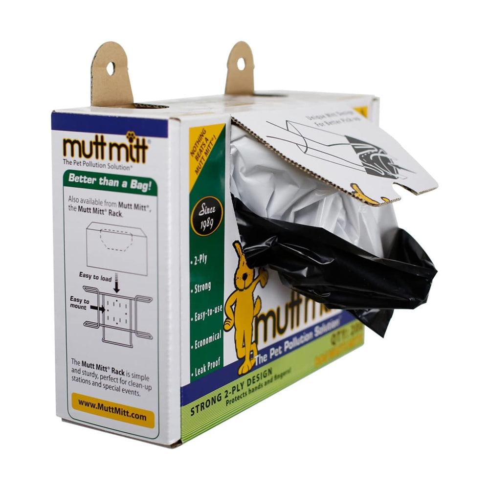 Mutt Mitt commercial-grade header bags ready for refilling.