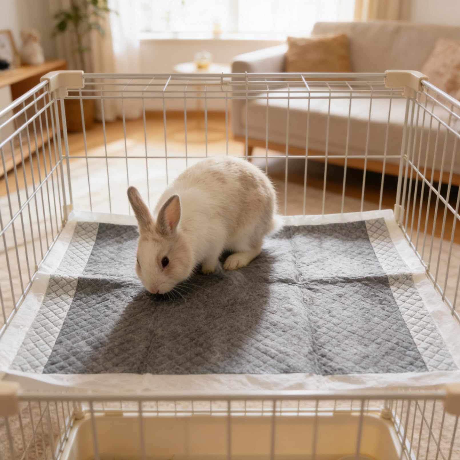 MUYG bunny training pad fits most cages
