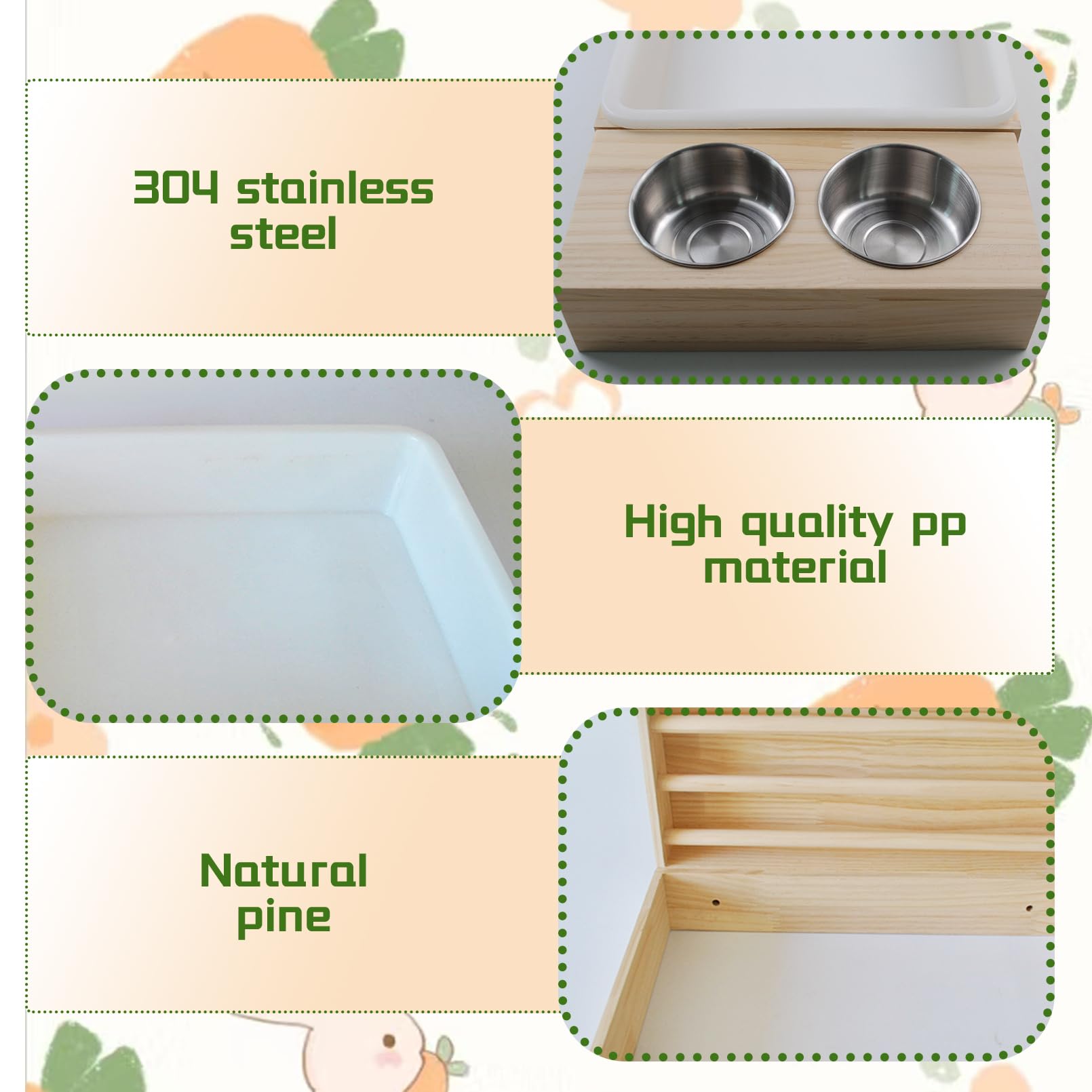 MUYG easy assemble rabbit feeder base simplifies setup
