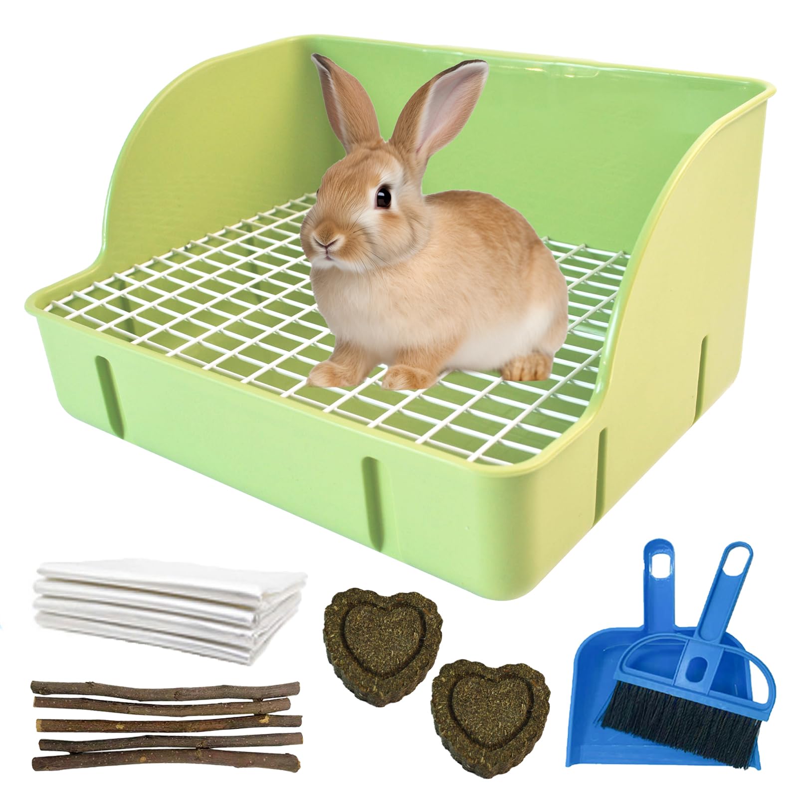 MUYG guinea pig corner litter box for tidy potty training in small habitats.