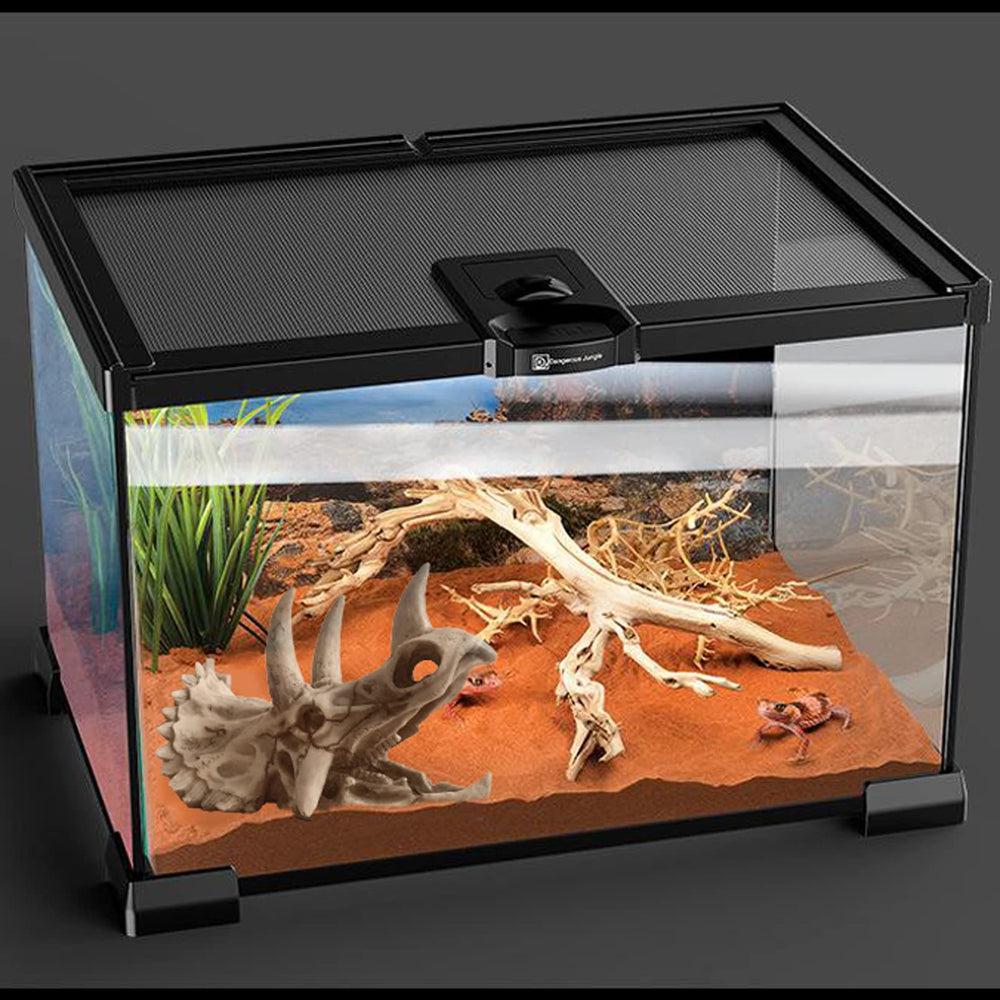 MUYG Large leaf decoration provides camouflage and visual interest in enclosures.