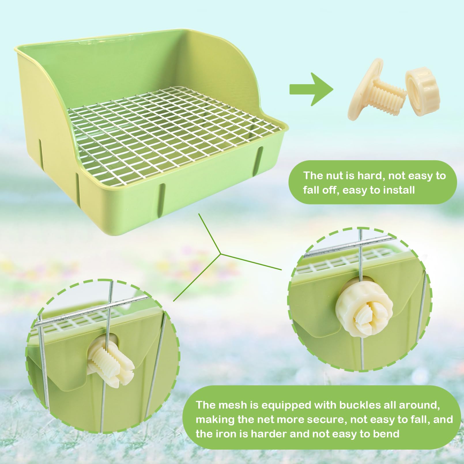 MUYG package includes bunny toilet, tools, and chew toys for enrichment.