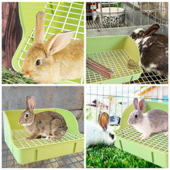 MUYG small animal litter box with grate promotes quick cleaning and hygiene.