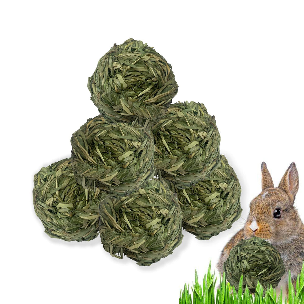 MUYG bunny Timothy grass ball toy for natural chewing and play