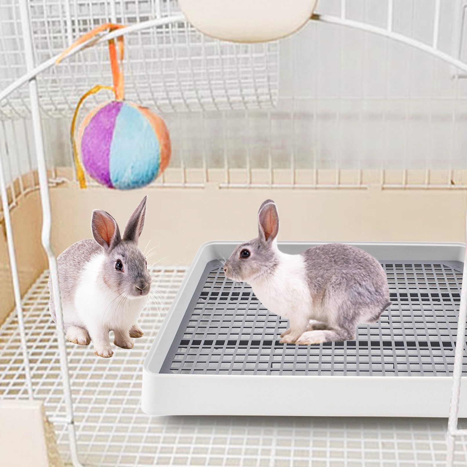 MUYG durable odorless litter box with smooth edges for safe pets