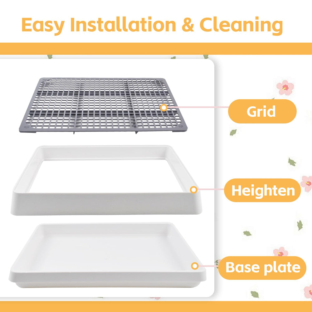 MUYG low entrance litter tray allows easy entry and exit for small pets