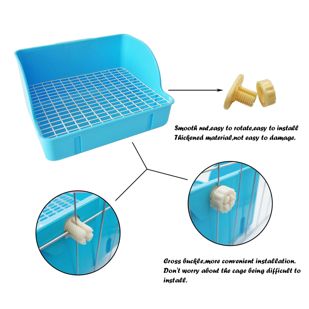 MUYG blue litter box kit includes accessories for convenience