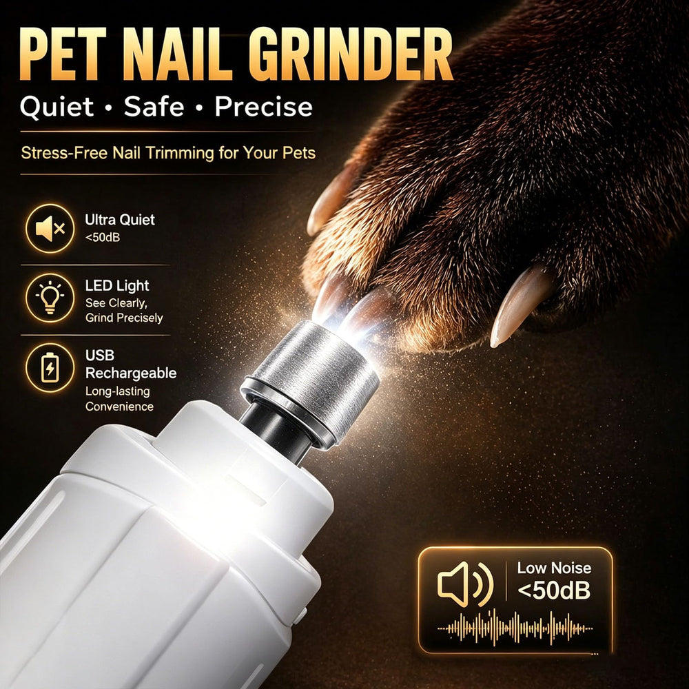 MUZMDNI dog nail clippers with guard and LED for safe trimming