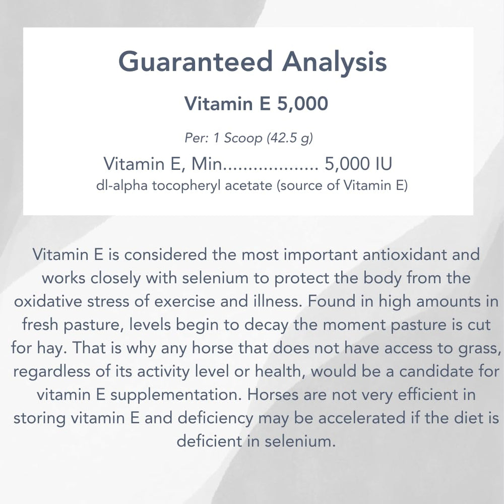 MVP Vitamin E 5,000 NASC approval label on packaging