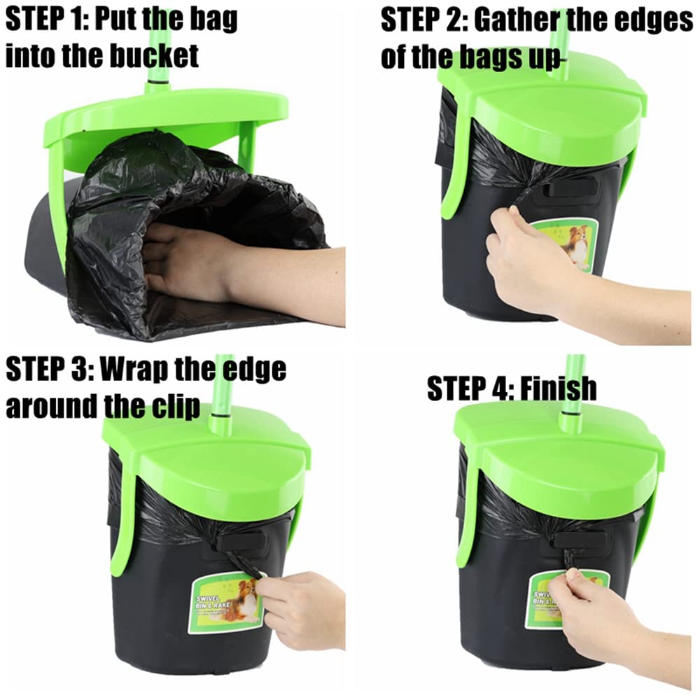 MXF waste bags compatible with Swivel Bin & Rake kit