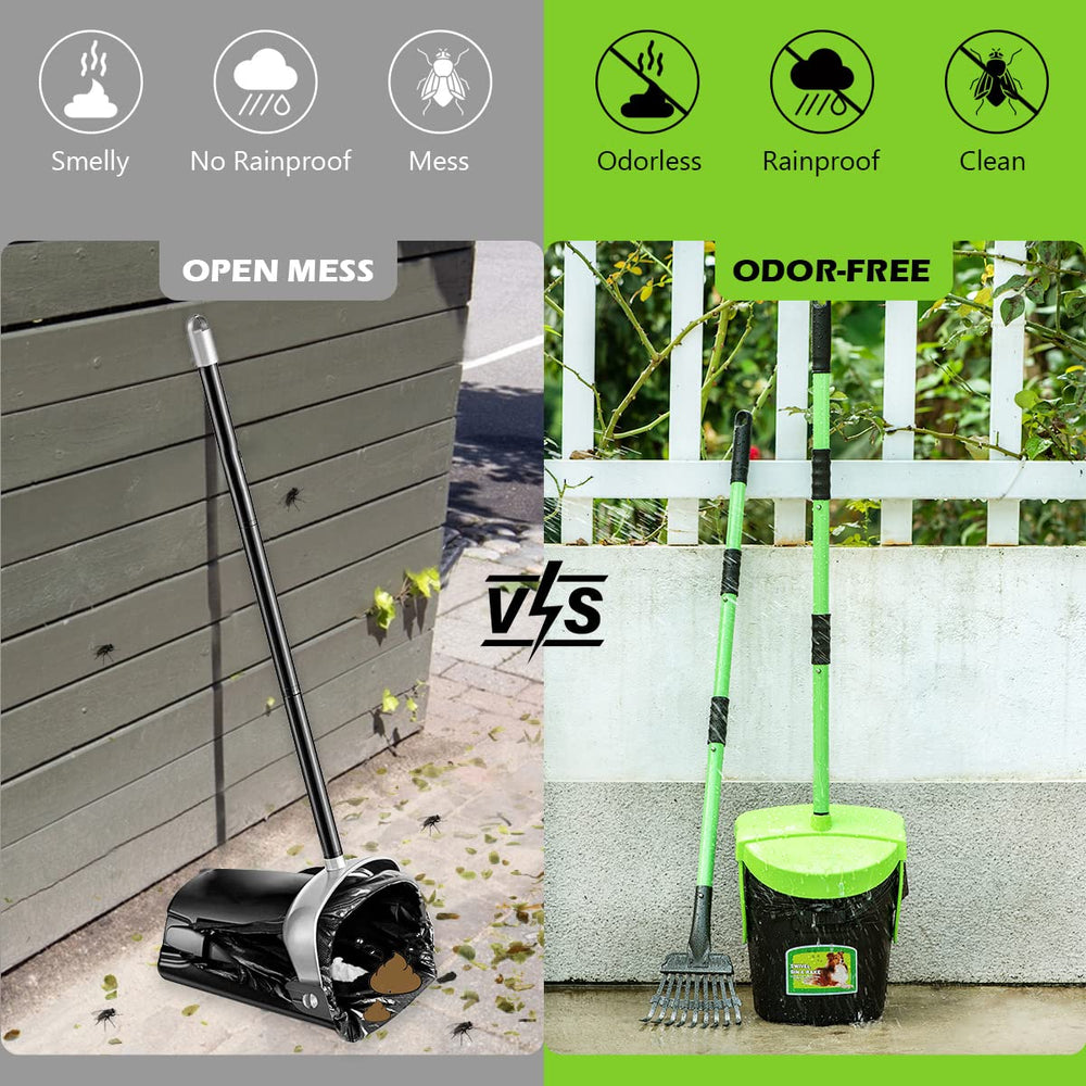 MXF pooper scooper 36.6-inch-handle extended reach reduces bending