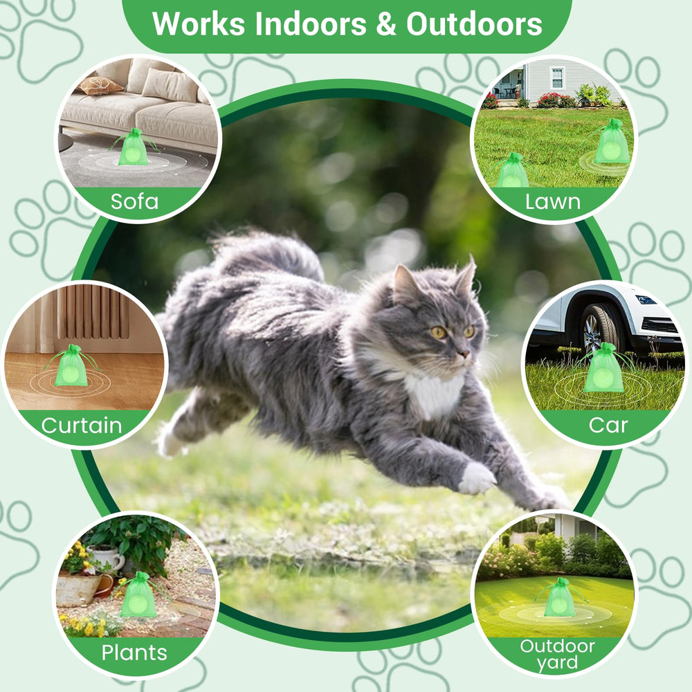Mxvbaty cat-repellent-ball doorway placement guides cats away