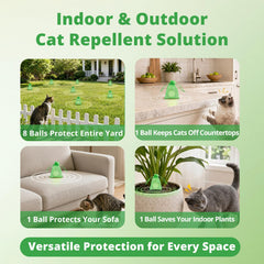 Mxvbaty cat-repellent-ball plant pot placement creates scent barrier