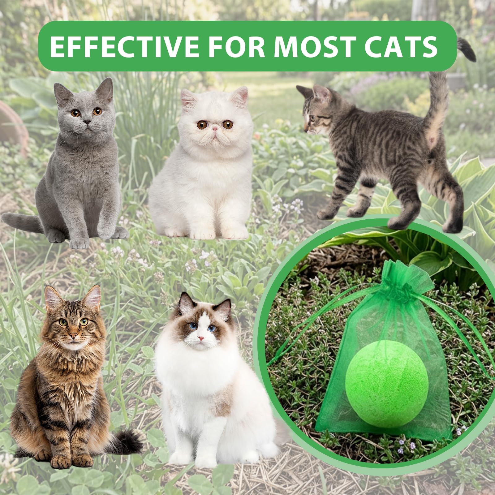 Mxvbaty cat-repellent-ball weatherproof design withstands rain and sun