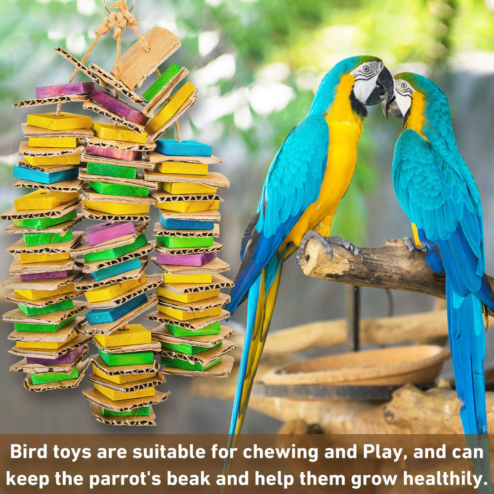 Beak-friendly gnawing area supports healthy beak activity.