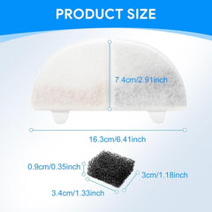 MyfatBOSS 10-pack cat water fountain filters for quick maintenance