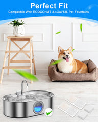 MyfatBOSS sponge filters trap hair and debris for cleaner drinking water.
