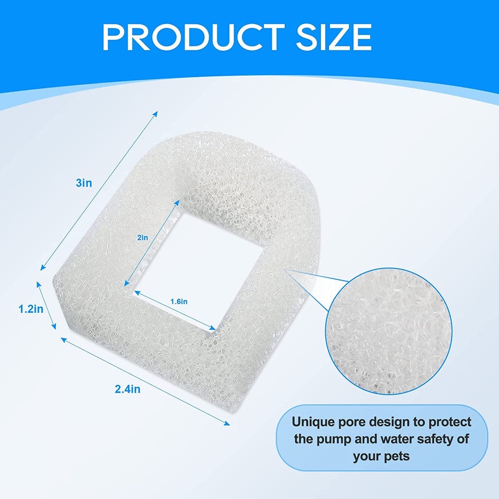 MyfatBOSS 360 Pet Fountain compatible filter reduces hair buildup for smoother pump operation.