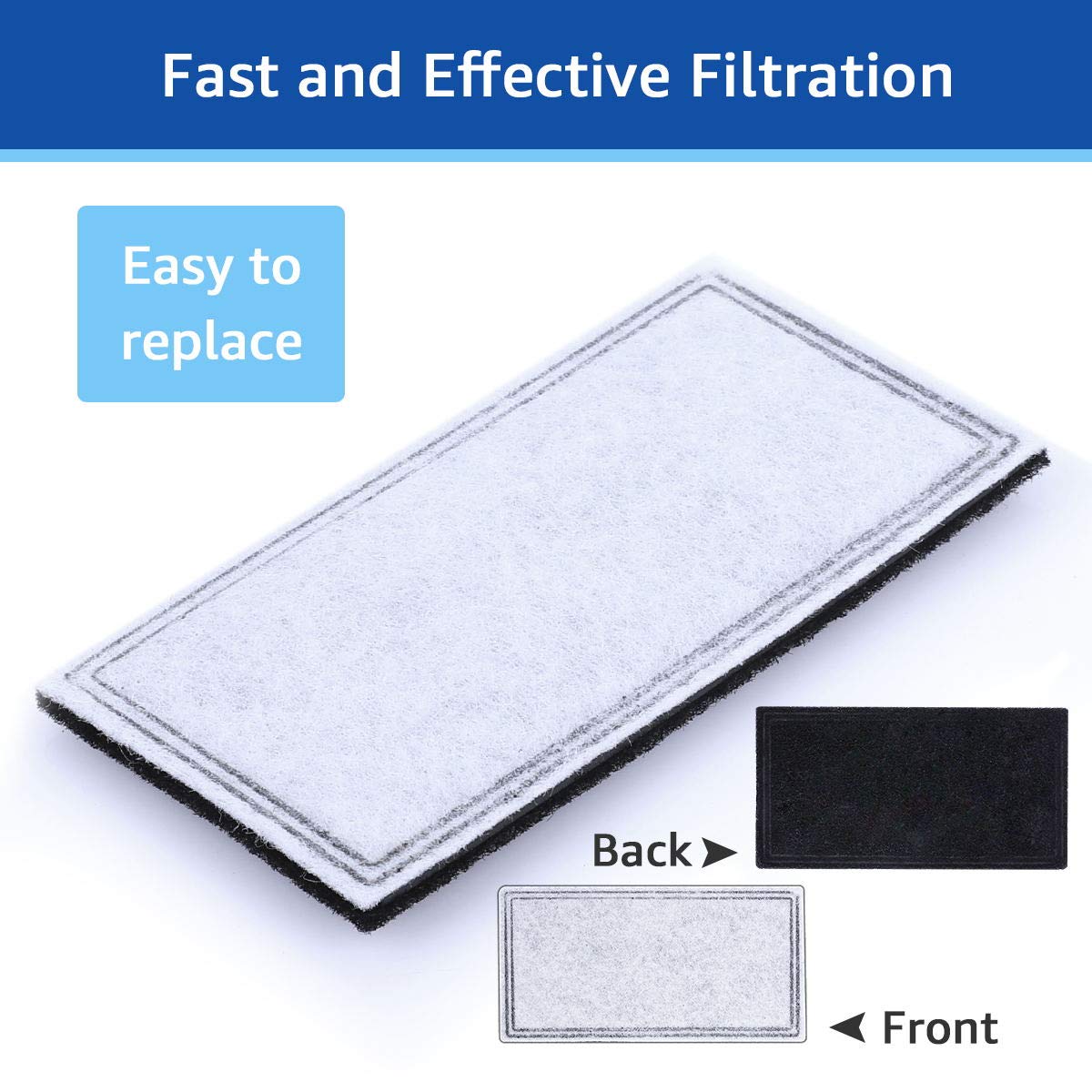 MyfatBOSS replacement filters reduce hair and debris in bowls.