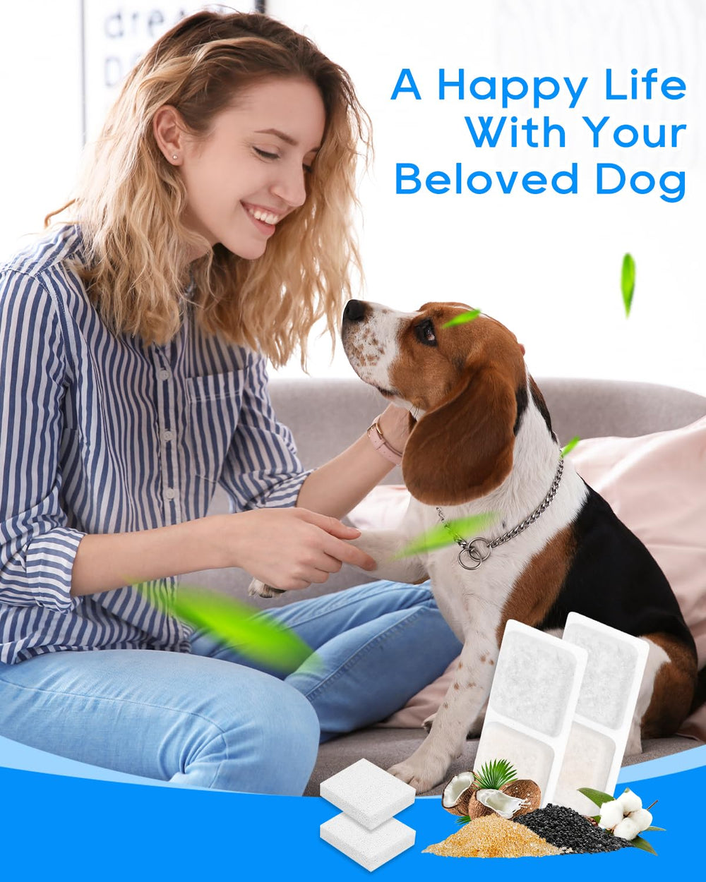 MyfatBOSS 12+12 pack supports months of clean water for dogs.