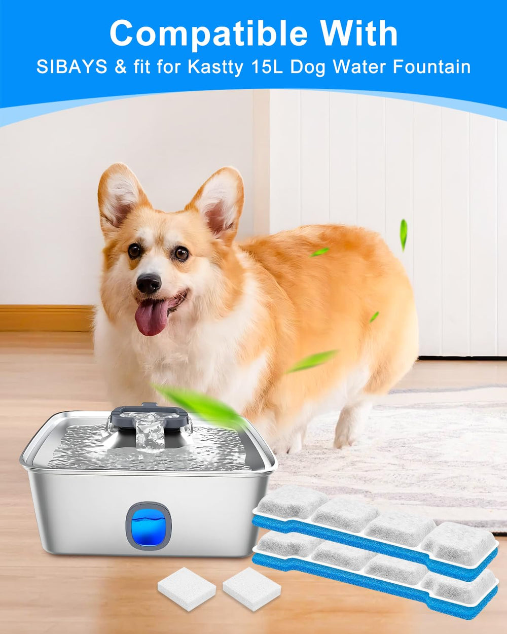 MyfatBOSS SIBAYS-compatible filter fits 15L fountains reliably.