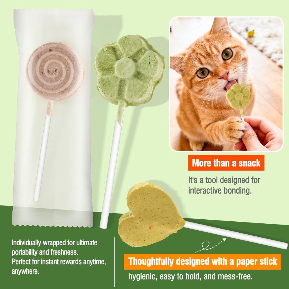 Myfoodog high-protein cat treats highlight quality ingredients for training rewards.