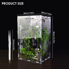 MYGIIKAKA acrylic enclosure top-view with clamshell lid for quick access.