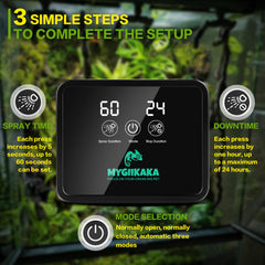 MYGIIKAKA Reptile Mister with 360 degree nozzles for even distribution