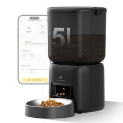 MYGODPET automatic cat feeder front view with compact design for easy placement