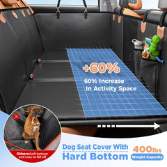 MYJAQI hard bottom dog seat cover provides sturdy protection and waterproofing.