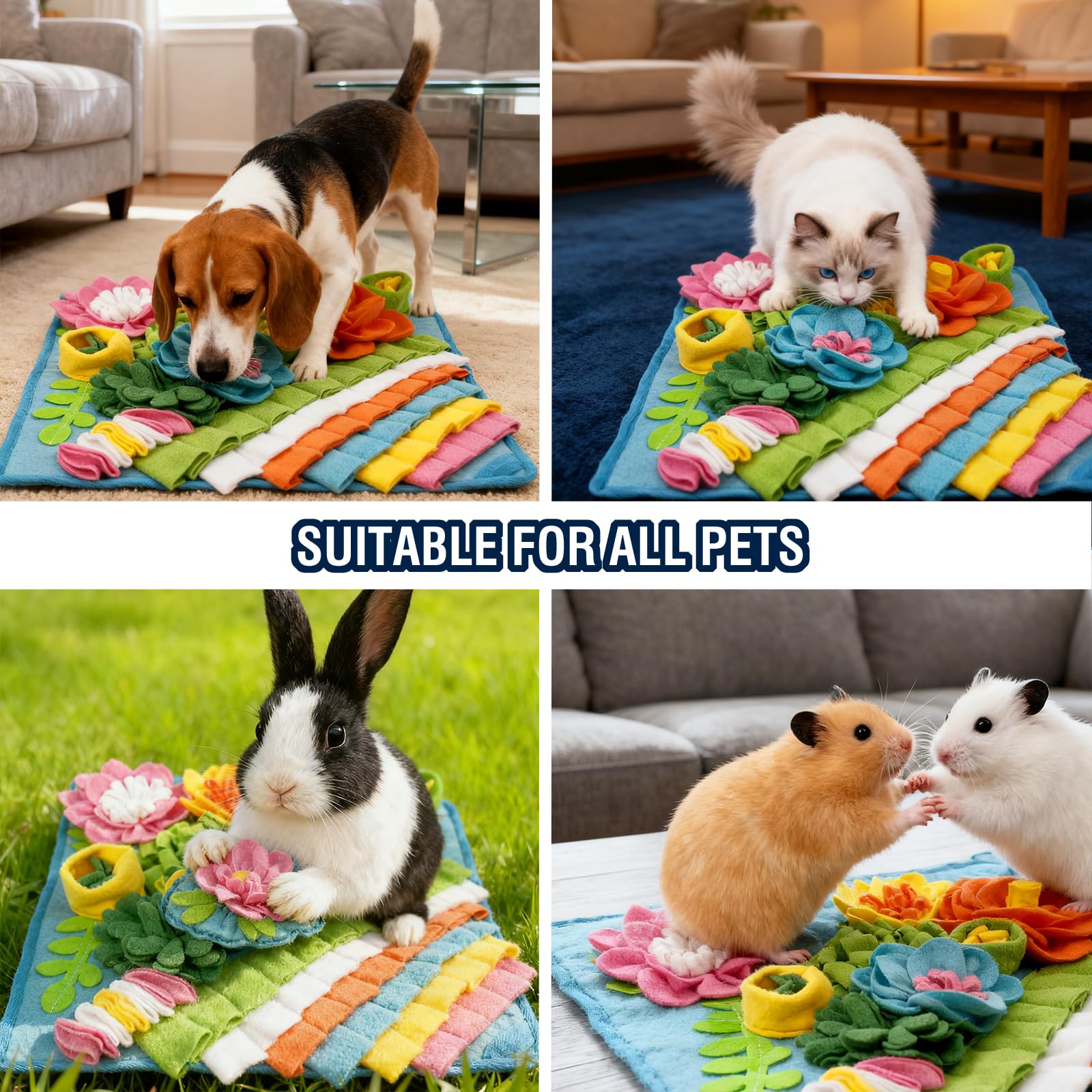 MYLIFESION Snuffle Mat cat use: versatile enrichment for felines