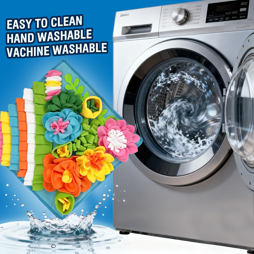 MYLIFESION Snuffle Mat machine washable care: easy cleanup