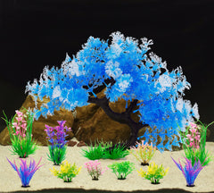 MyLifeUNIT aquarium decor colorful set brightens tanks and invites exploration.
