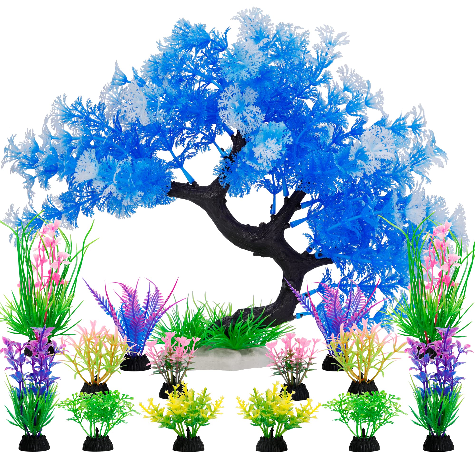 MyLifeUNIT fish tank tree large decor adds vertical interest and hiding spots.