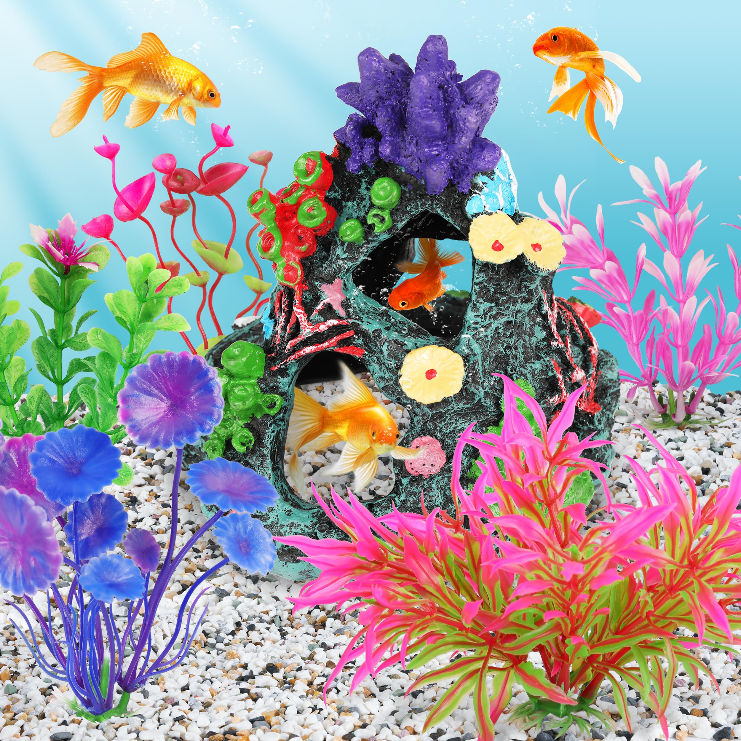 MyLifeUNIT easy-clean aquarium decor rinses quickly before installation.