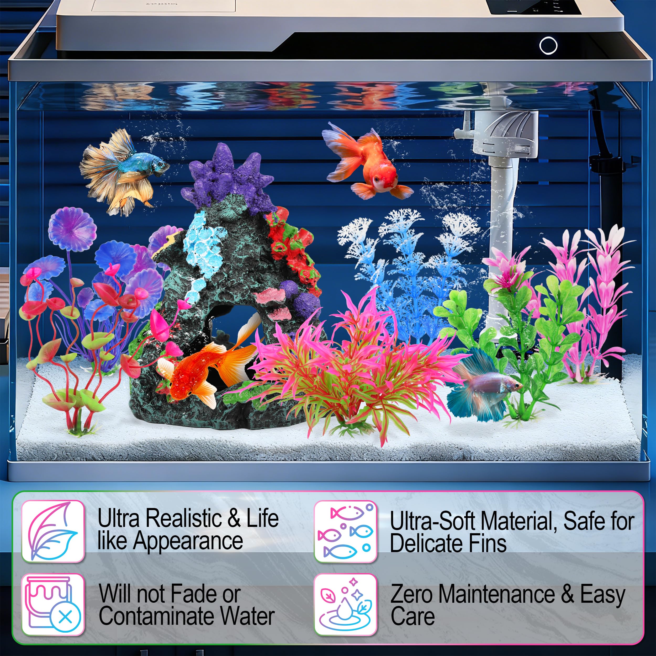 MyLifeUNIT weighted ceramic base keeps decorations stable in water.