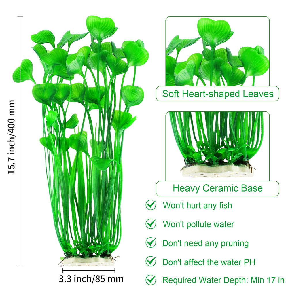 MyLifeUNIT ceramic-base plants stay upright, adding stable decor to your tank.