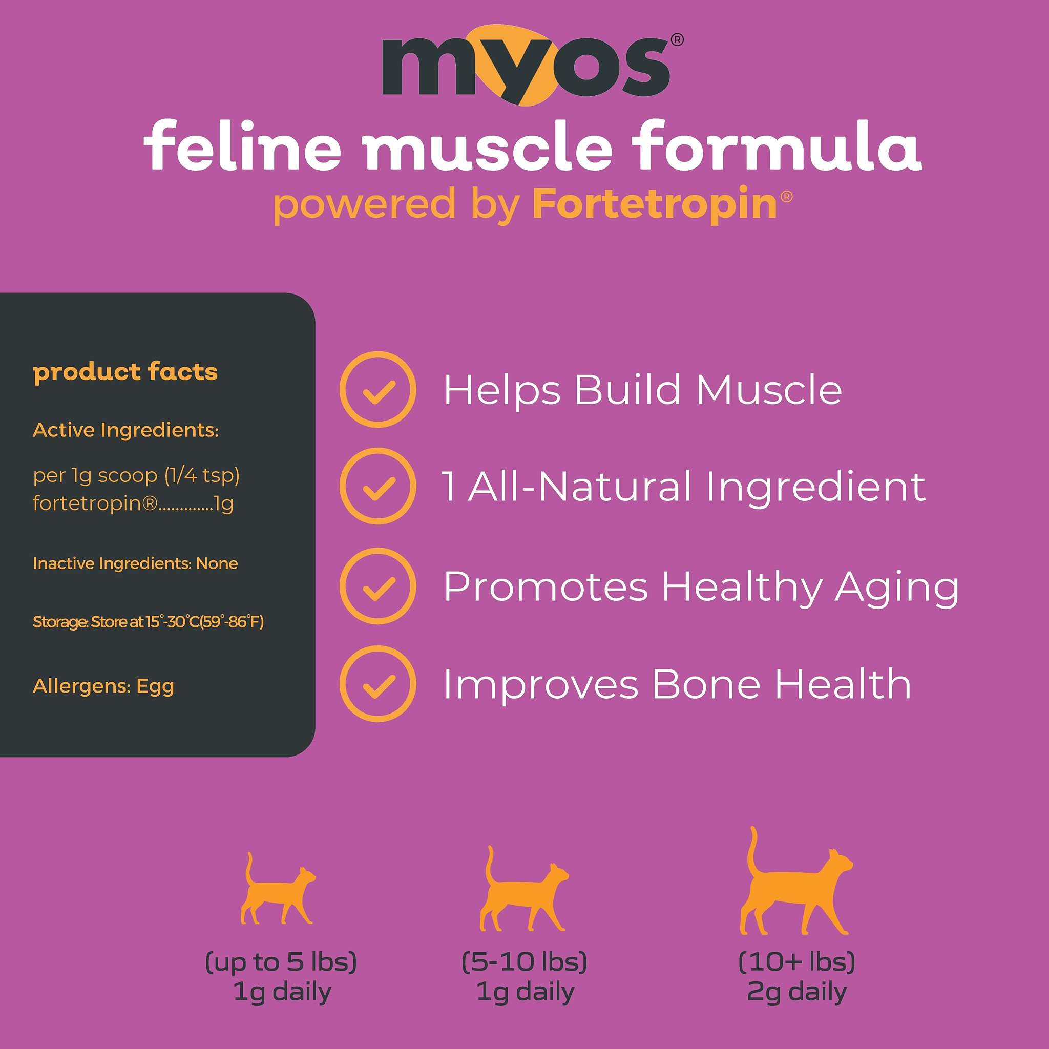 MYOS Feline Muscle Formula senior-cat setting supports a daily wellness routine.