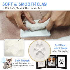 MYPAWLETS instruction guide demonstrating quick paw print capture.