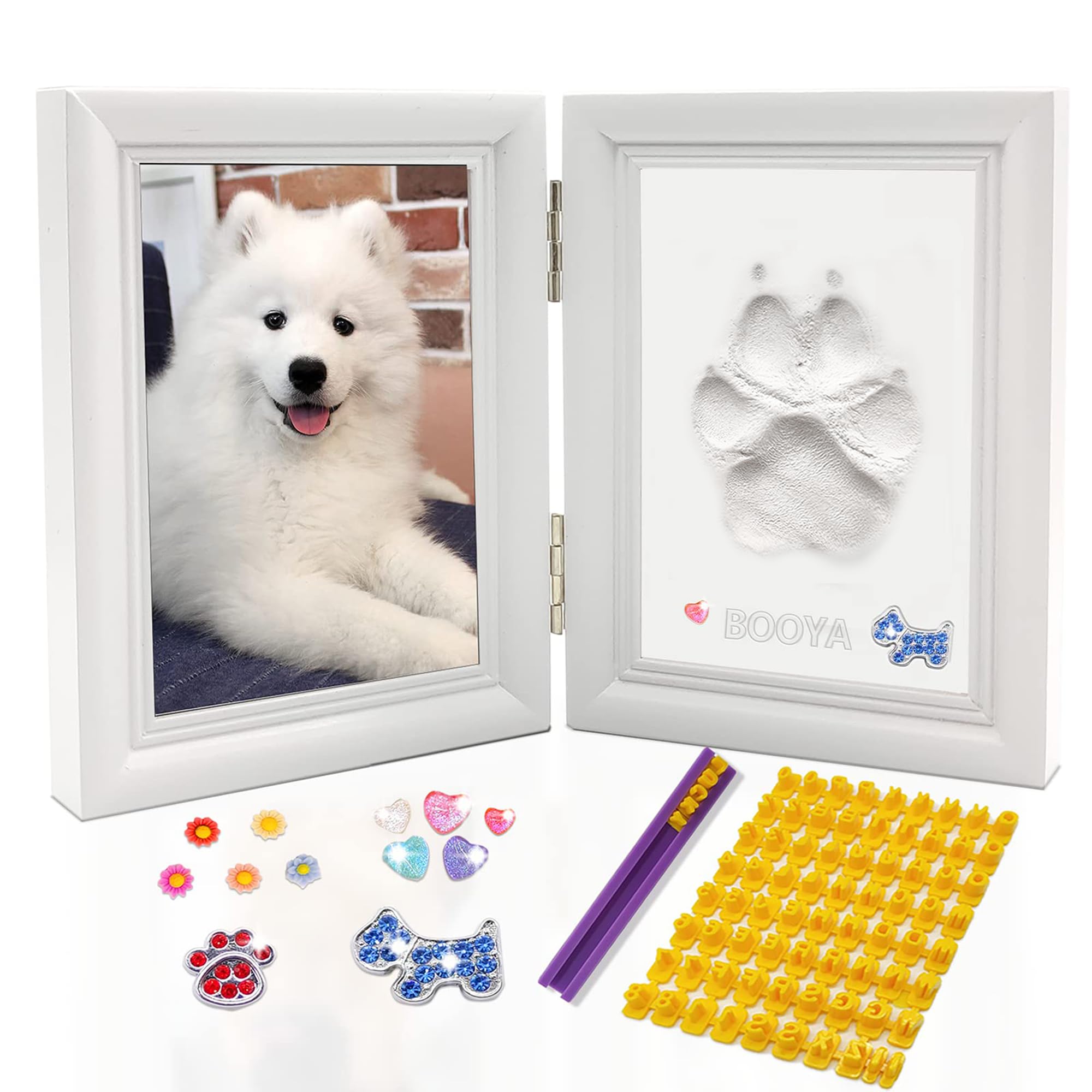 MYPAWLETS frame showcases your pet's paw print for lasting memories.