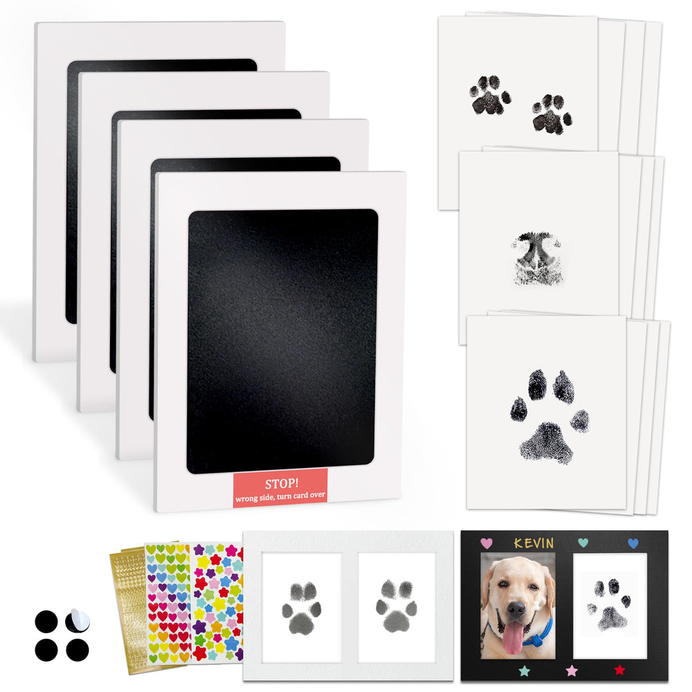 MYPAWLETS inkless paw print pad captures clean paw prints with minimal mess.