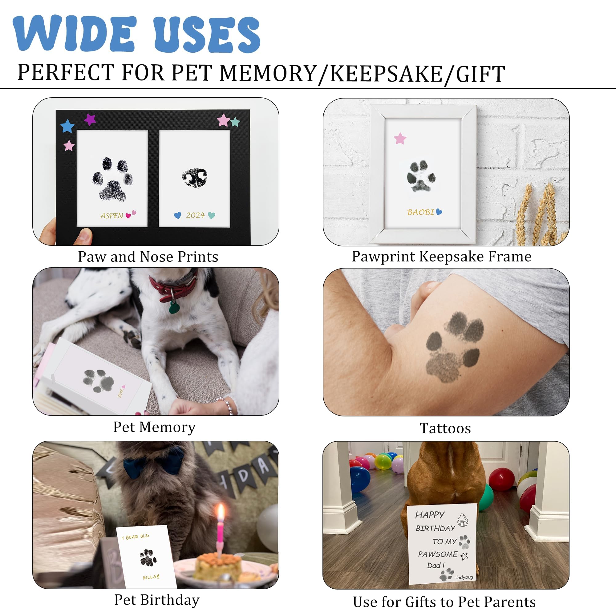 MYPAWLETS inkless kit keeps paws clean during use.