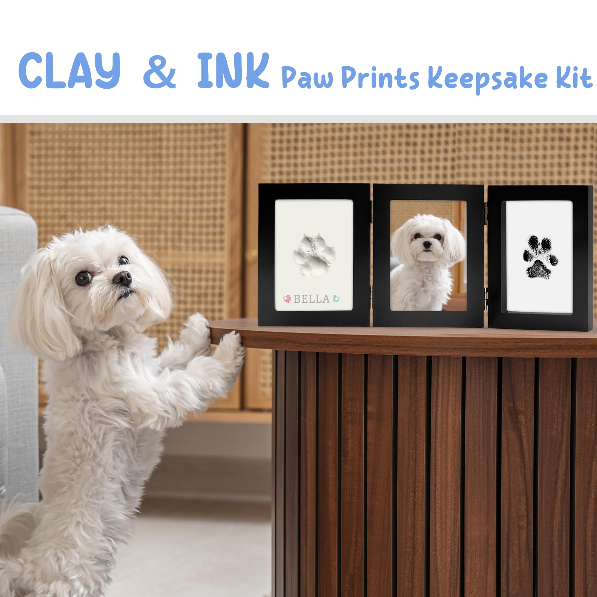 MYPAWLETS paw clay imprint highlighting fine details for keepsakes.