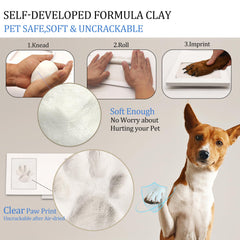 MYPAWLETS Paw Print Frame Kit: easy 3-step assembly for a keepsake.