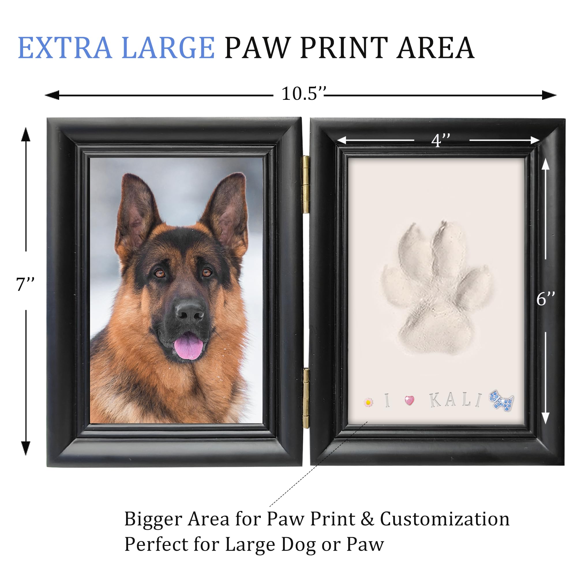 MYPAWLETS paw print impression clay ready to imprint