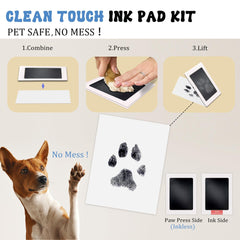 MYPAWLETS paw print imprint on paper yields precise, clear impressions.