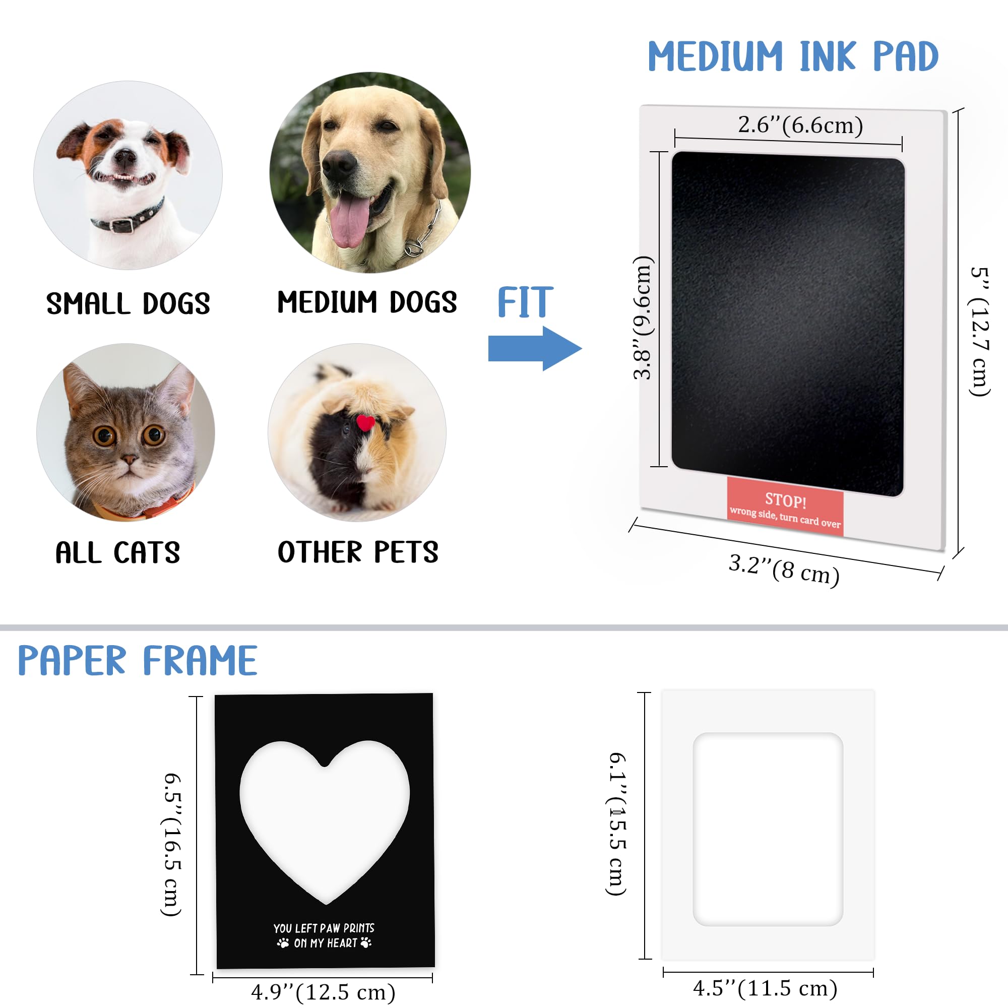 MYPAWLETS versatile kit supports nose prints and paw prints